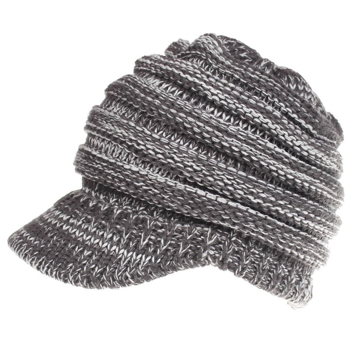 Slouchy Knitted Ponytail Beanie