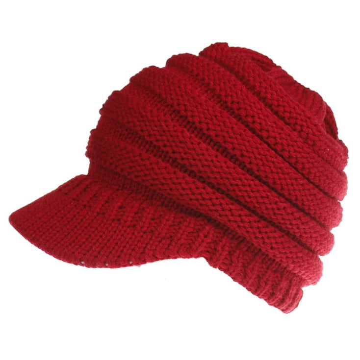 Slouchy Knitted Ponytail Beanie