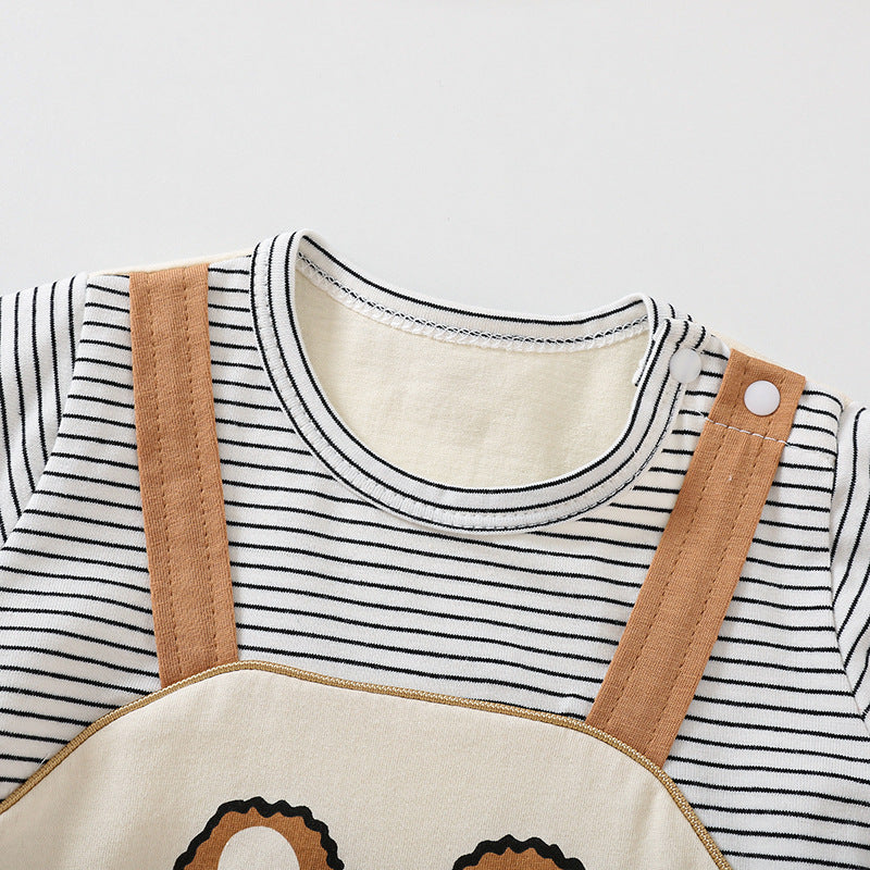 Bear Print Baby Romper