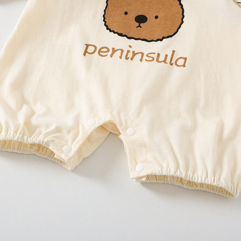Bear Print Baby Romper