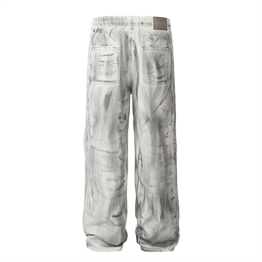 Grunge-Inspired Painter's Cargo Pants