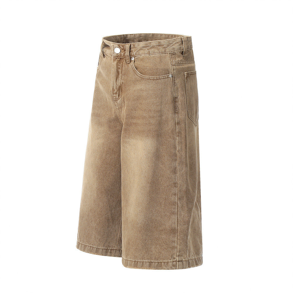 Heritage Washed Denim Cargo Shorts