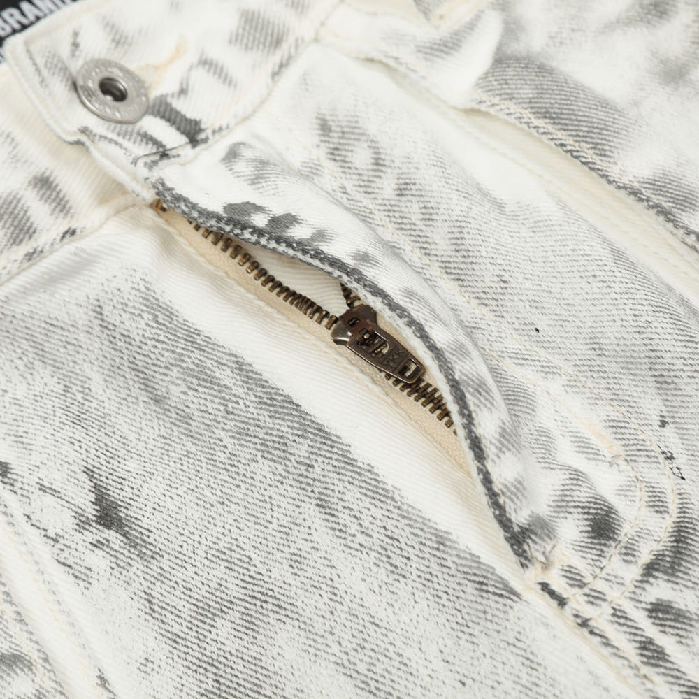 Grunge-Inspired Painter's Cargo Pants