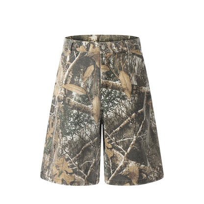 Tactical Leaf Camo Cargo Shorts