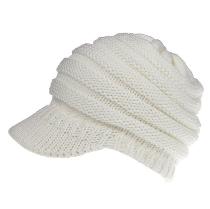 Slouchy Knitted Ponytail Beanie