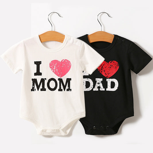 Love Mom & Dad Baby Romper