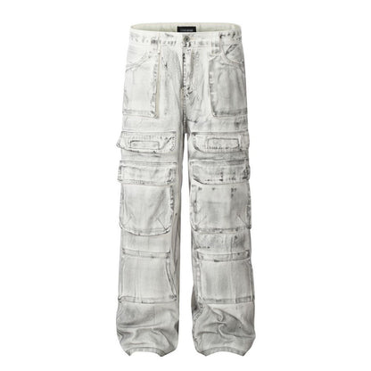 Grunge-Inspired Painter's Cargo Pants