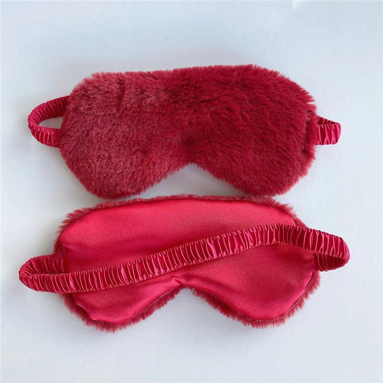 LuxeNap Fluffy Sleep Mask