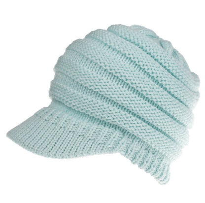 Slouchy Knitted Ponytail Beanie