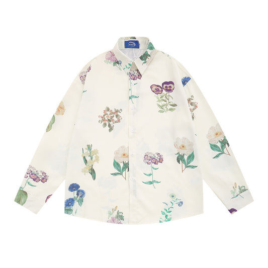 Flower Print Casual Shirt