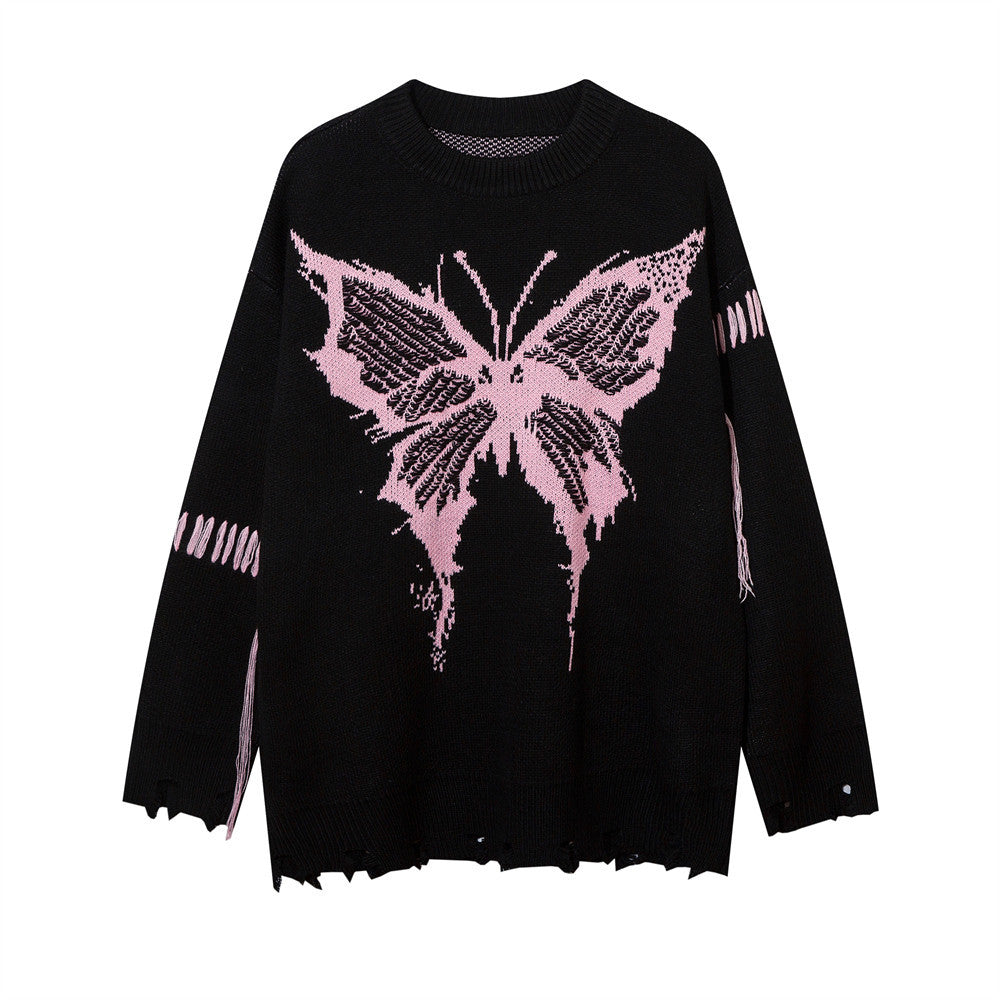 Butterfly Jacquard Sweater