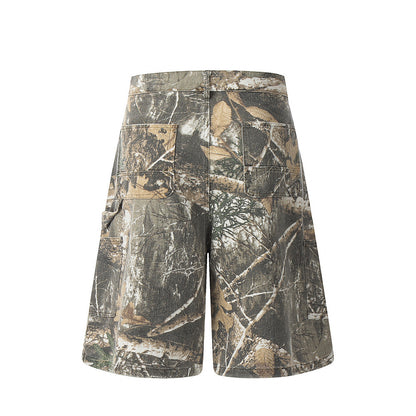 Tactical Leaf Camo Cargo Shorts