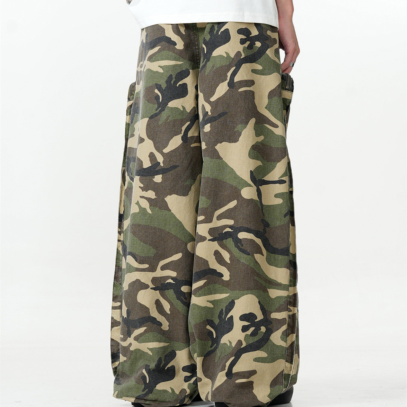 Tactical Stitched Camo Cargo Pants