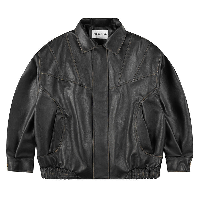 Unisex Retro Leather Coat