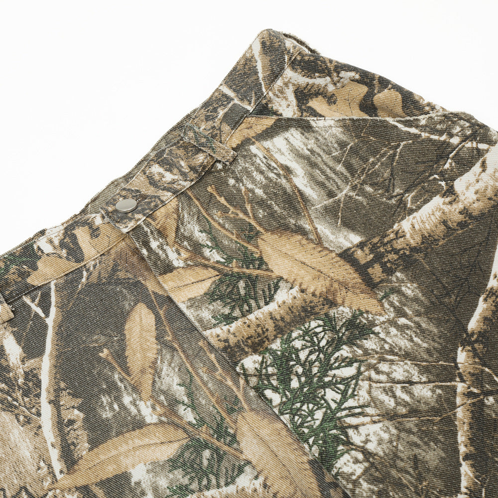 Tactical Leaf Camo Cargo Shorts