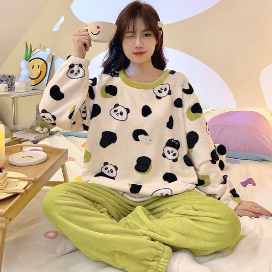 Cozy Cartoon Pajama Set