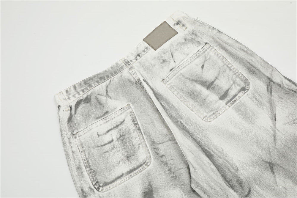 Grunge-Inspired Painter's Cargo Pants