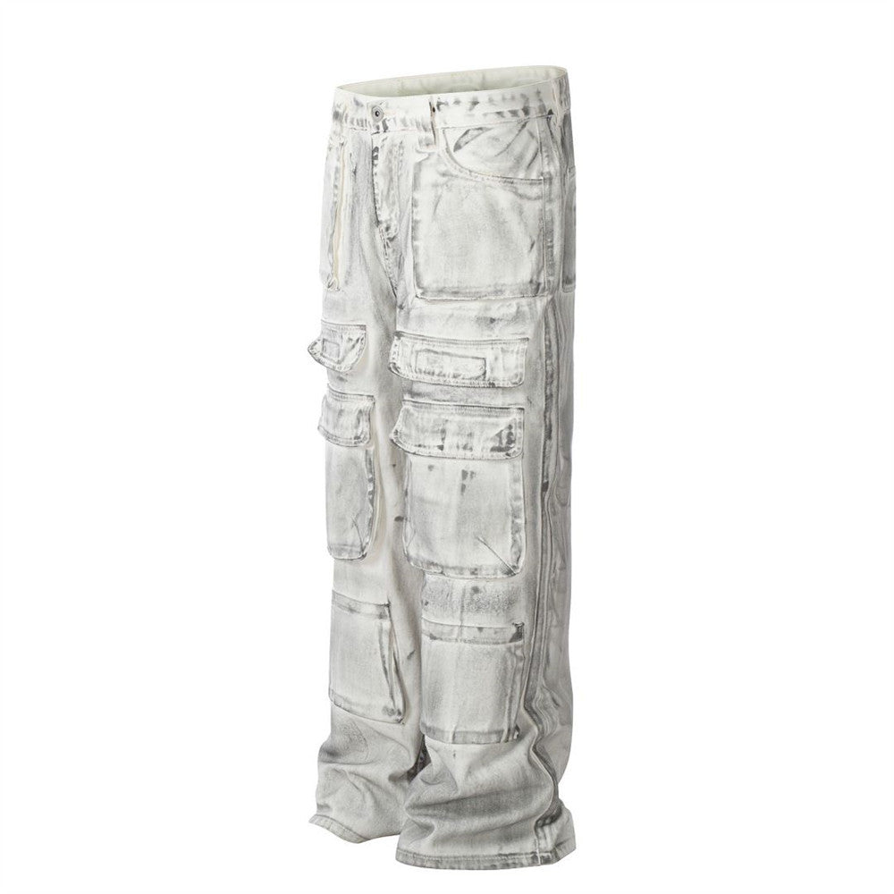 Grunge-Inspired Painter's Cargo Pants