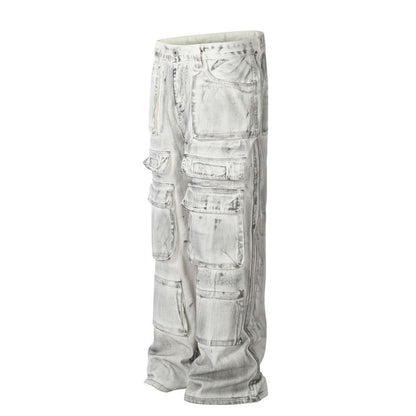 Grunge-Inspired Painter's Cargo Pants