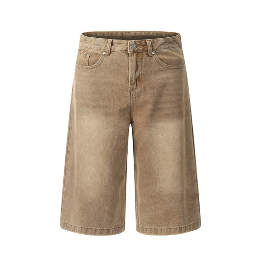 Heritage Washed Denim Cargo Shorts