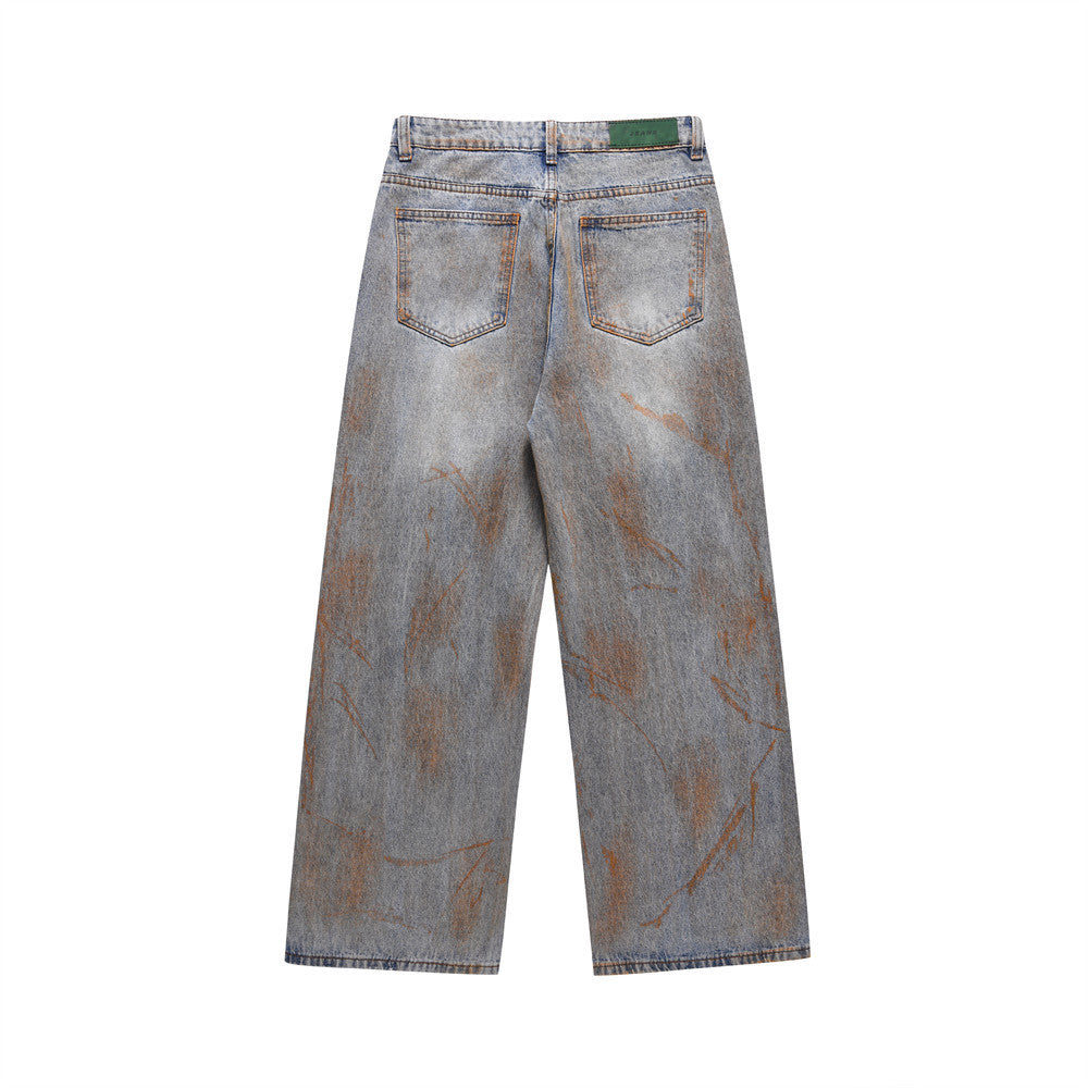 Rugged Vintage Ripped Jeans