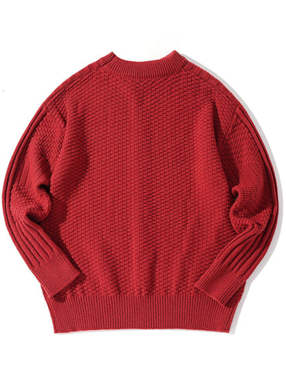 Casual Solid Color Sweater