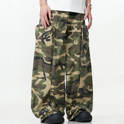 Tactical Stitched Camo Cargo Pants